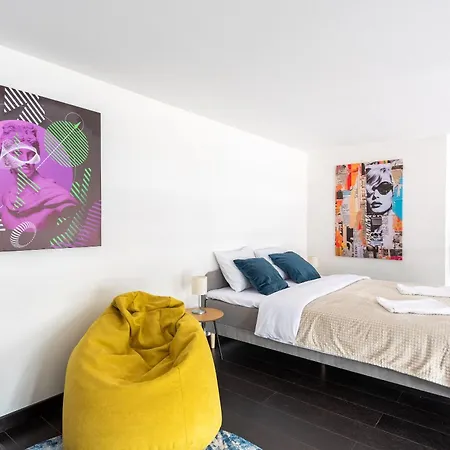 With Large Balcony, Parking Apartment Prag